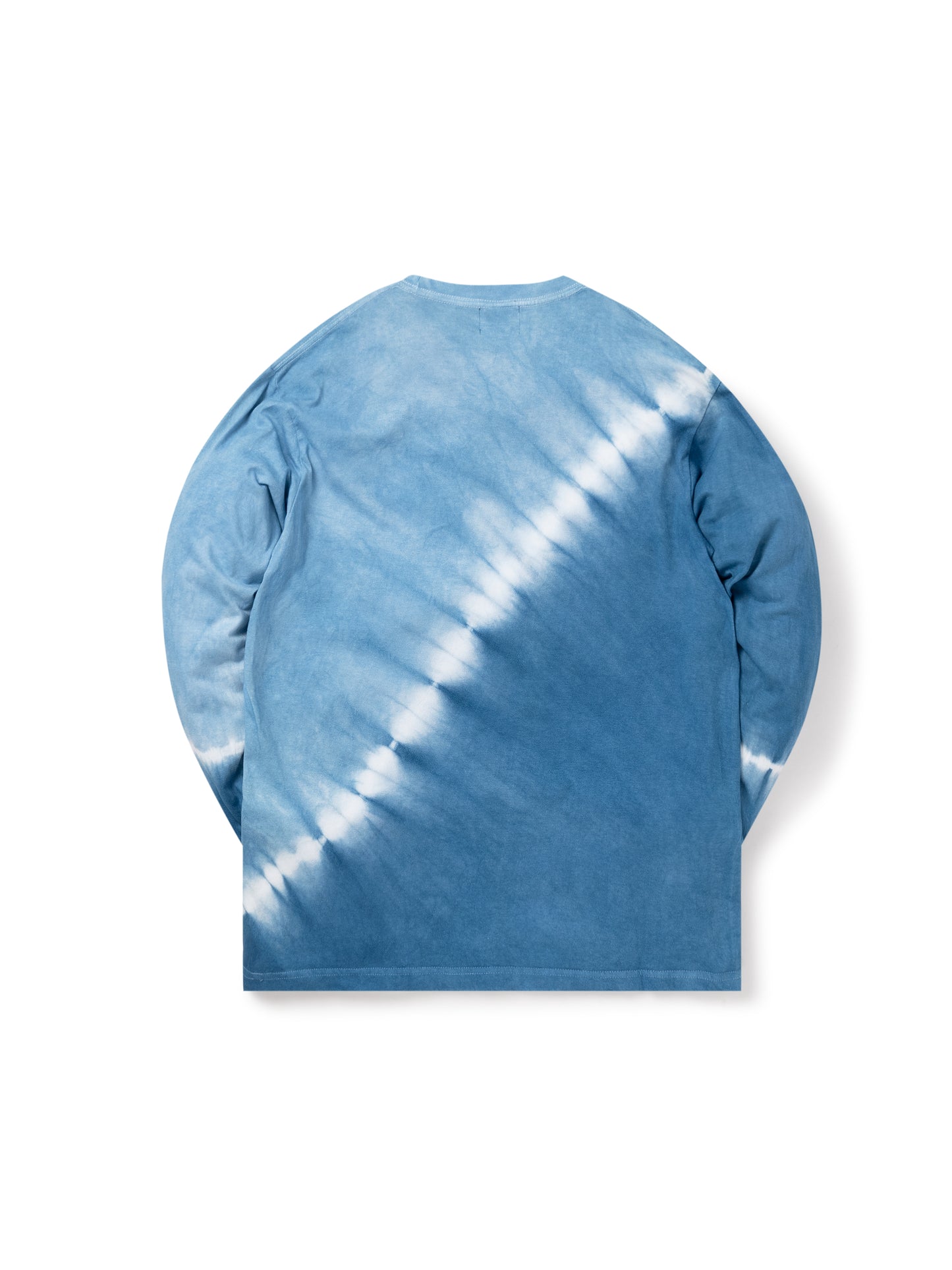 ★RYUKYU INDIGO OBLIQUE TIE-DYE LONG SLEEVE TEE